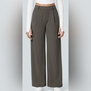 Halara Flex™ High Waisted Pocket Straight Leg
Work Pants medium green kaki